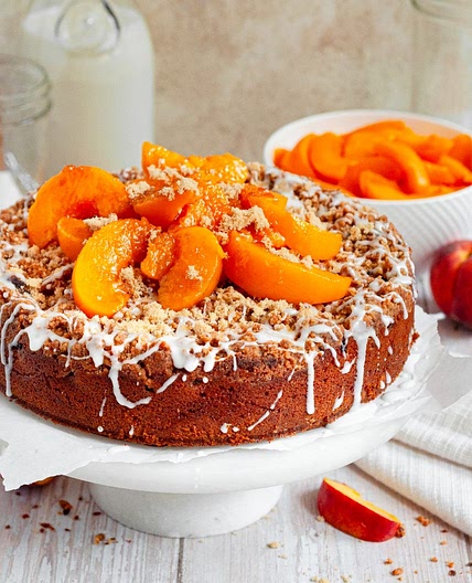 Gluten-Free Peach Cobbler Coffee Cake
