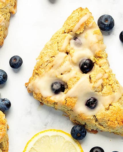 Keto Lemon Blueberry Scones
