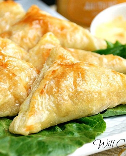 Honey Mustard Chicken Pockets with Creamy Honey Mustard Dip