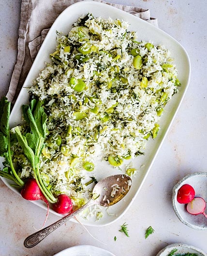 Baghali Polo or Timman Bagilla (Dill Rice)