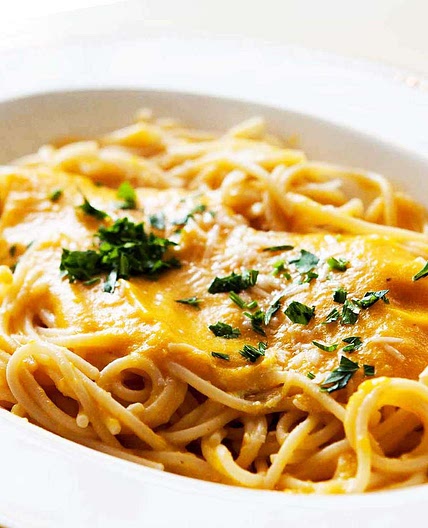 Pasta With Butternut Squash Parmesan Sauce