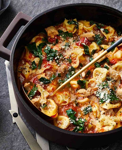Chicken Tortellini Soup with Kale