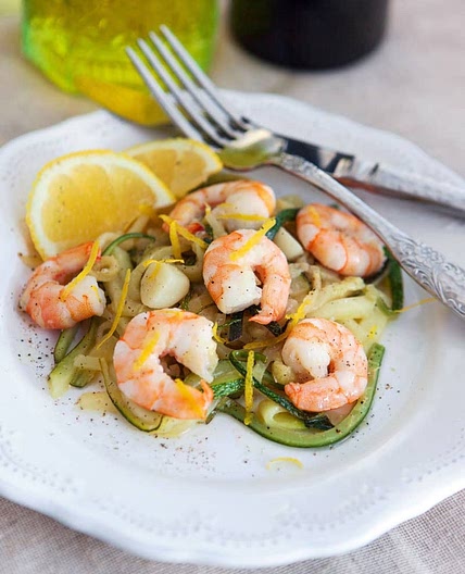 Shrimp + Zucchini Noodles