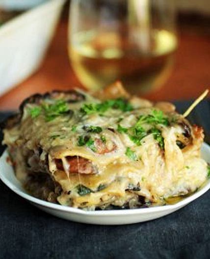 Mushroom and Spinach Lasagna