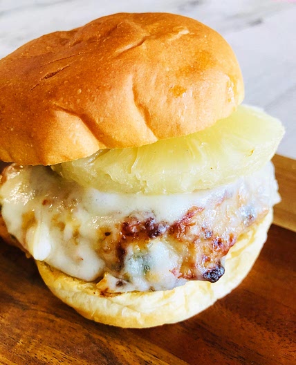 Air Fryer Chicken Teriyaki Burgers
