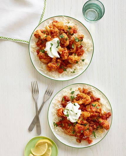Indian-Spiced Chicken and Cauliflower