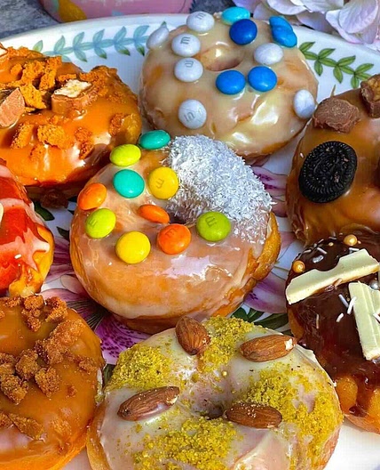 Easy Decorated Krispy Kreme Donuts (No Mixer Needed)