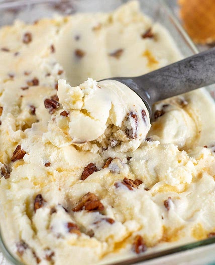 Homemade Butter Pecan Ice Cream Recipe