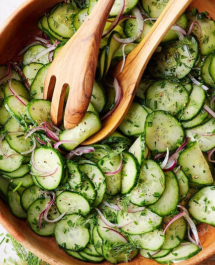 Armenian Cucumber, Lemon & Mozzarella Salad(After 3rd Week)