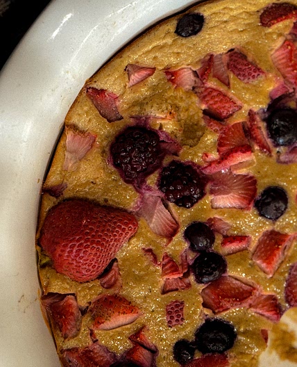 Cottage Cheese Berry Breakfast Bake