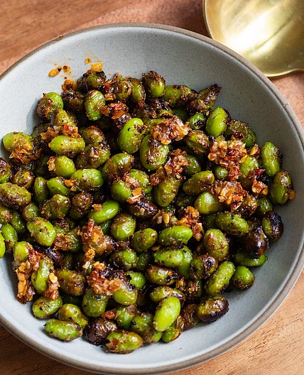 Crispy Air Fryer Frozen Edamame