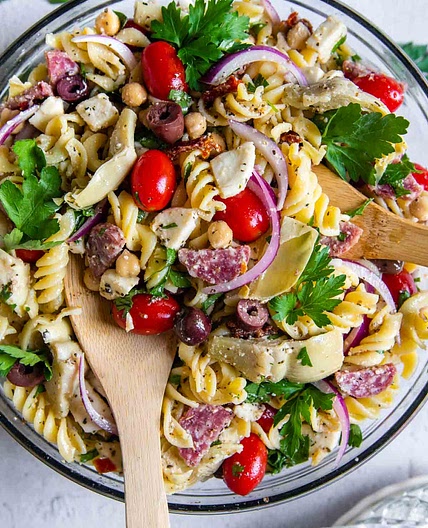 Gluten-Free Pasta Salad with Sun-Dried Tomato Dressing