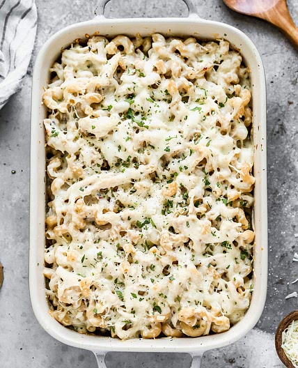 Chicken Alfredo Bake