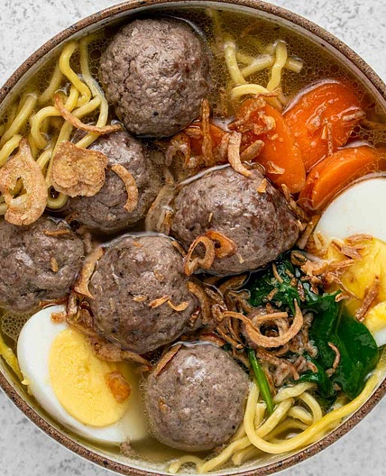 Mee Bakso (Indonesian Meatball and Noodle Soup) Recipe