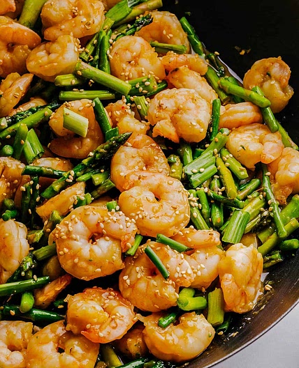 Honey Garlic Shrimp Stir Fry