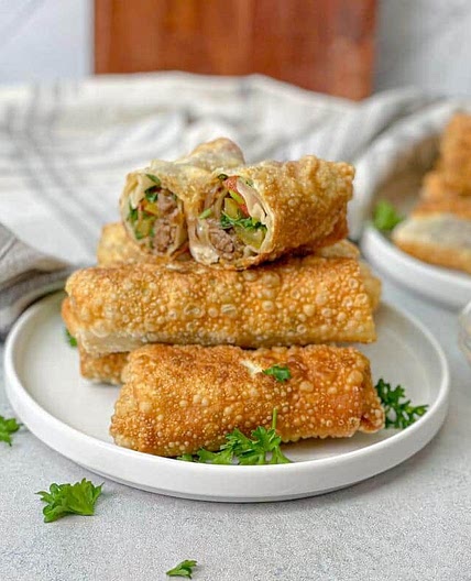 Beef Shawarma Egg Rolls