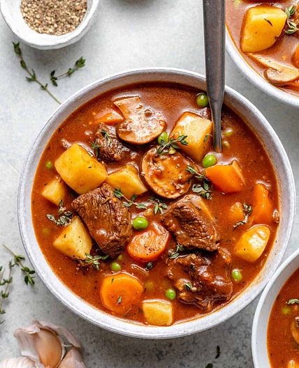 Healthy Beef Stew Recipe (Stove Top or Slow Cooker)