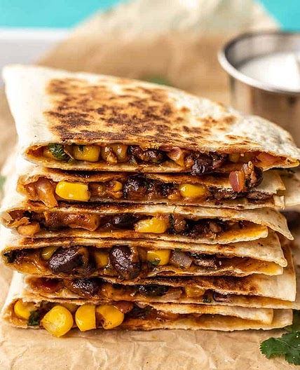 Hearty Black Bean Quesadillas