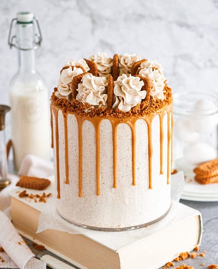 Dairy-Free Biscoff Cookie Butter Cake