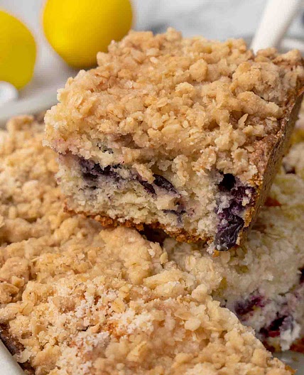 Blueberry Buckle with a Lemon Syrup
