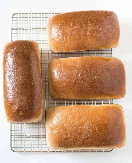 Mom's 4 Loaf Wheat Bread Recipe