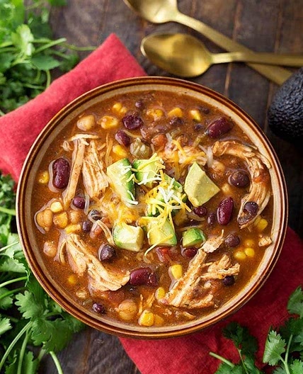 Instant Pot Chicken Taco Soup