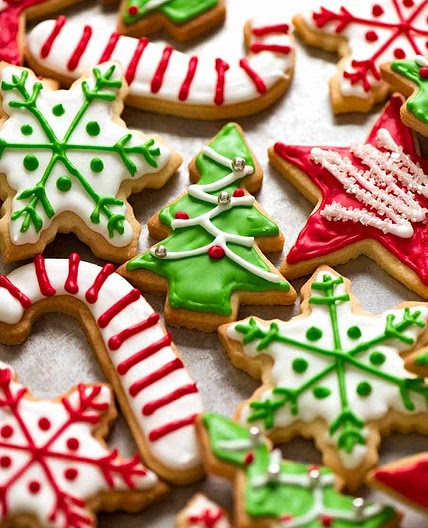Christmas Cookies (Vanilla Biscuits / Sugar Cookies)