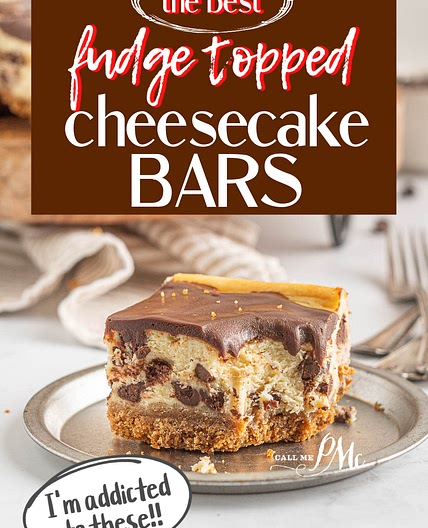 FUDGE TOPPED CHEESECAKE SQUARES