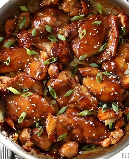 Sticky Ginger Soy Glazed Chicken
