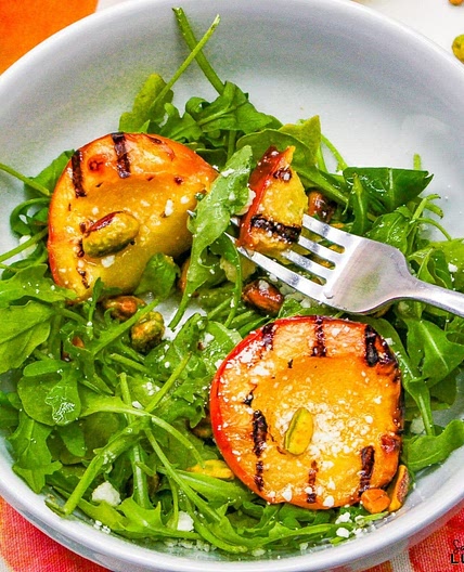 Grilled Peach Summer Salad Recipe