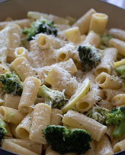 Broccoli with Lemon Rigatoni
