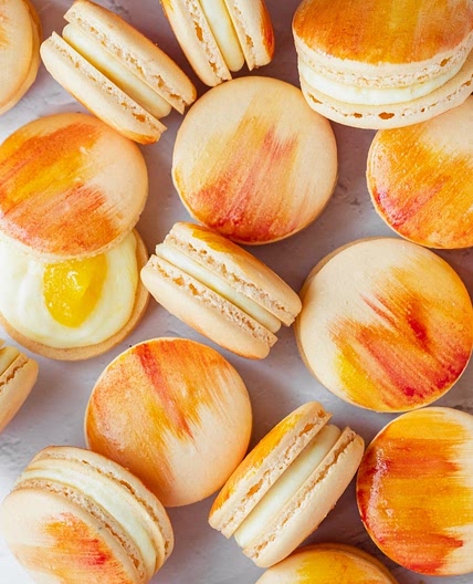 Mango Macarons