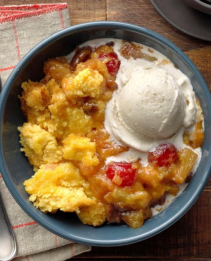 Slow-Cooker Pineapple Upside-Down Dump Cake
