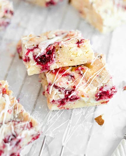 Raspberry Blondies