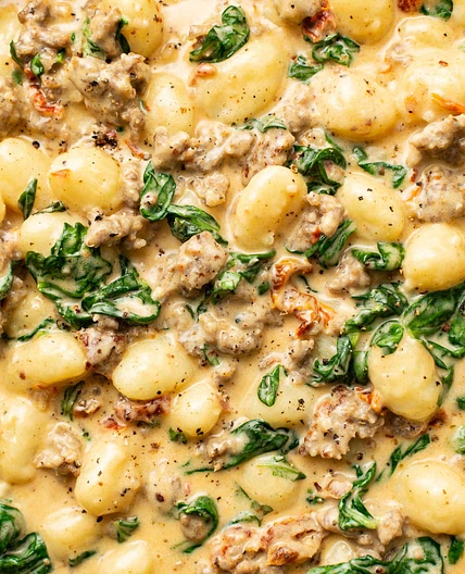 Creamy Tuscan Sausage Gnocchi