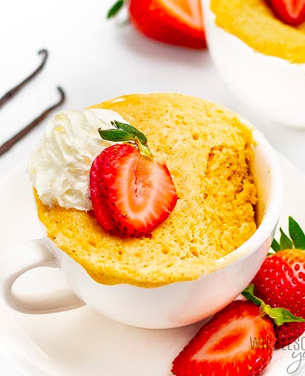 Almond Flour Vanilla Mug Cake