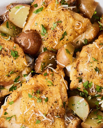 Slow-Cooker Garlic-Parmesan Chicken