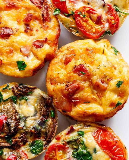 Breakfast Egg Muffins 3 Ways