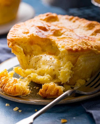 Individual Cheese and Onion Pies