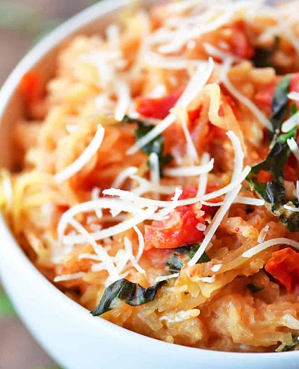 Instant Pot Tomato Basil Spaghetti Squash