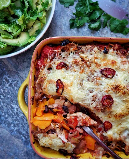 Mexican lasagne