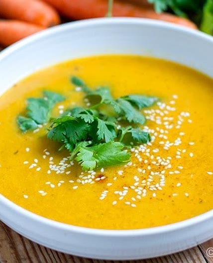 Instant Pot Carrot Soup With Lemongrass & Cilantro