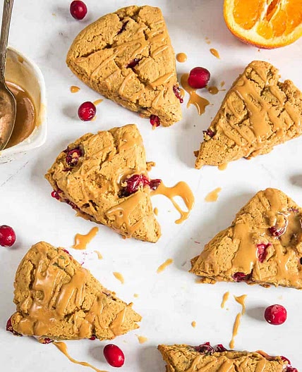 Cranberry Orange Scones (Paleo, AIP)