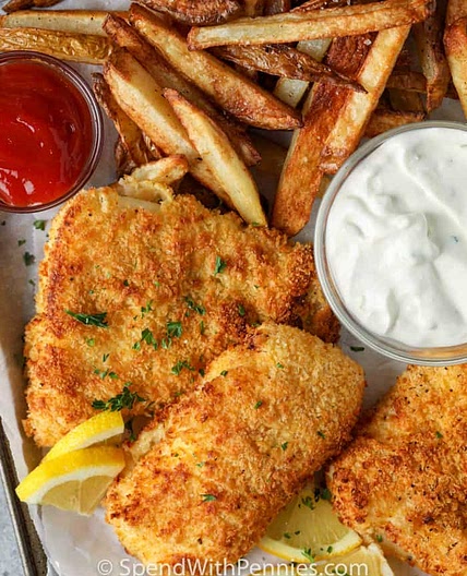 Air Fryer Fish & Chips