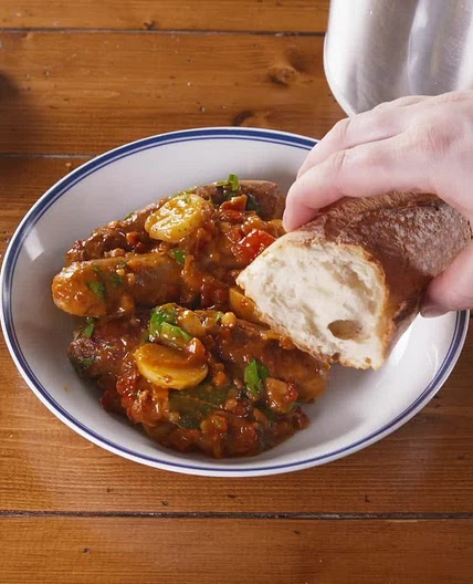 Slow cooker sausage casserole