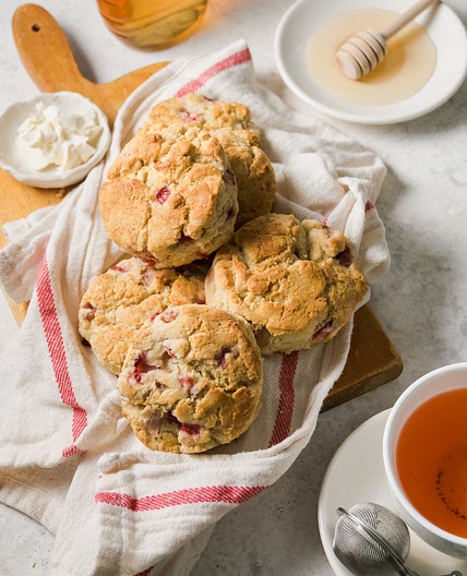 Gluten Free Strawberry Lemon Scones