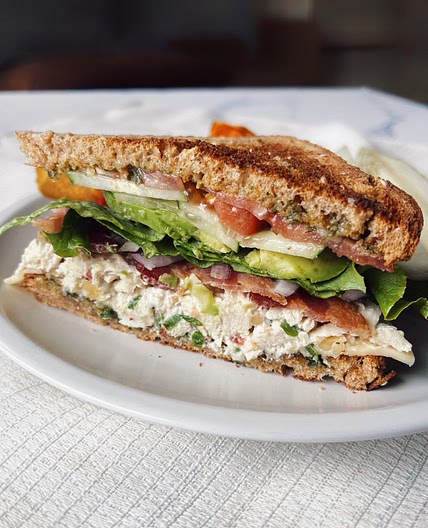 Loaded Chicken Salad Sandwich