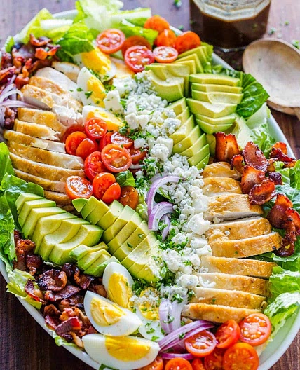 Cobb Salad with the Best Cobb Salad Dressing
