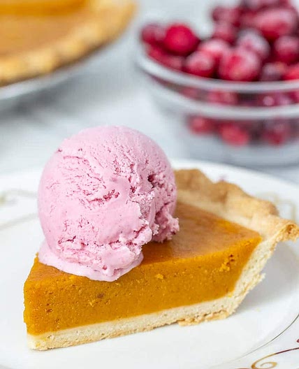 Spiced Cranberry Ice Cream