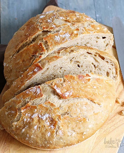 No-Knead Brot mit Schwarzbier